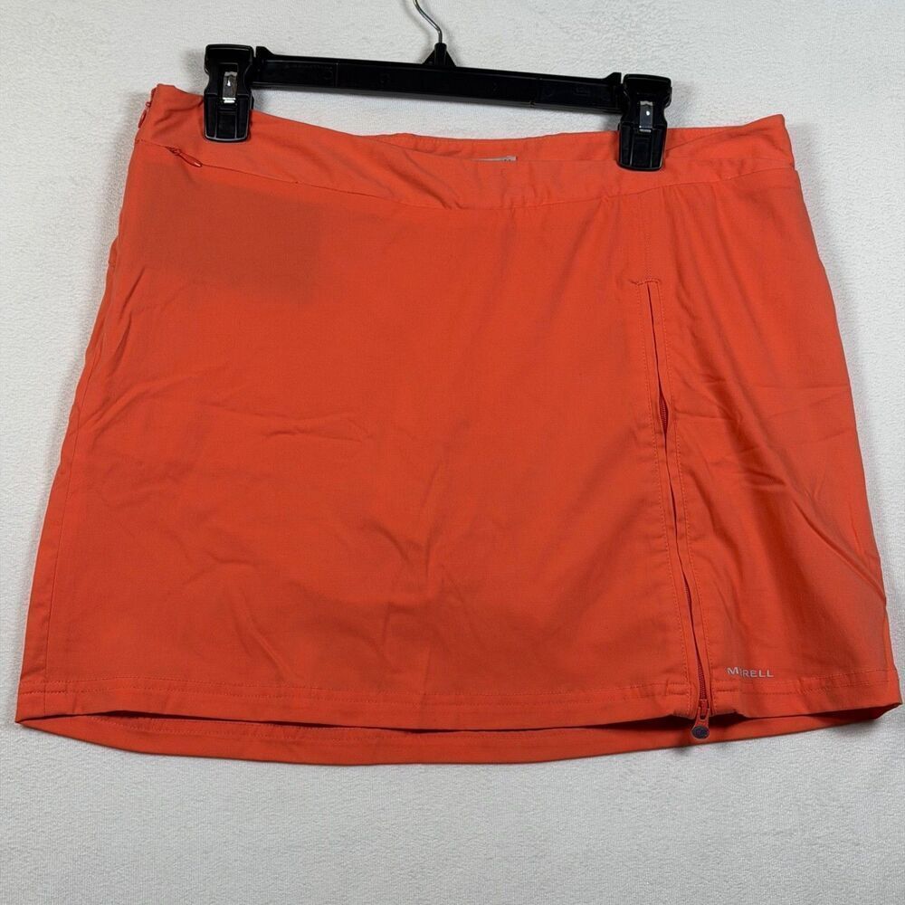 Merrell Orange Athletic Skort Womens 8 Hiking Golf Trail Skirt Stretch